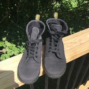 Black canvas Dr. Martens size 7